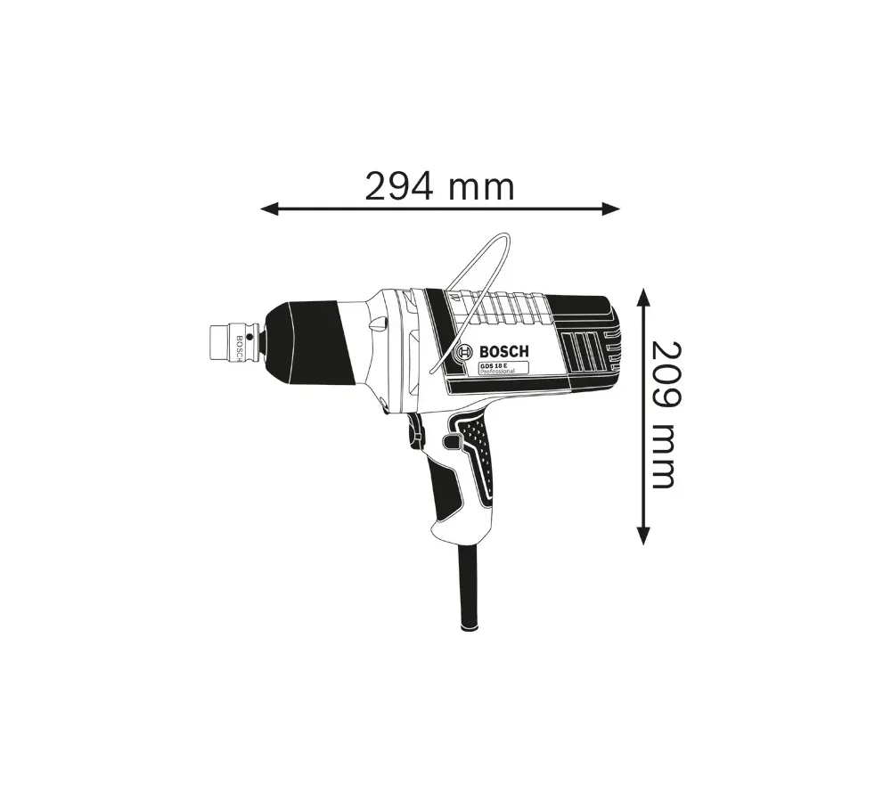 ATORNILLADOR  IMPACTO BOSCH GDS 18 E
