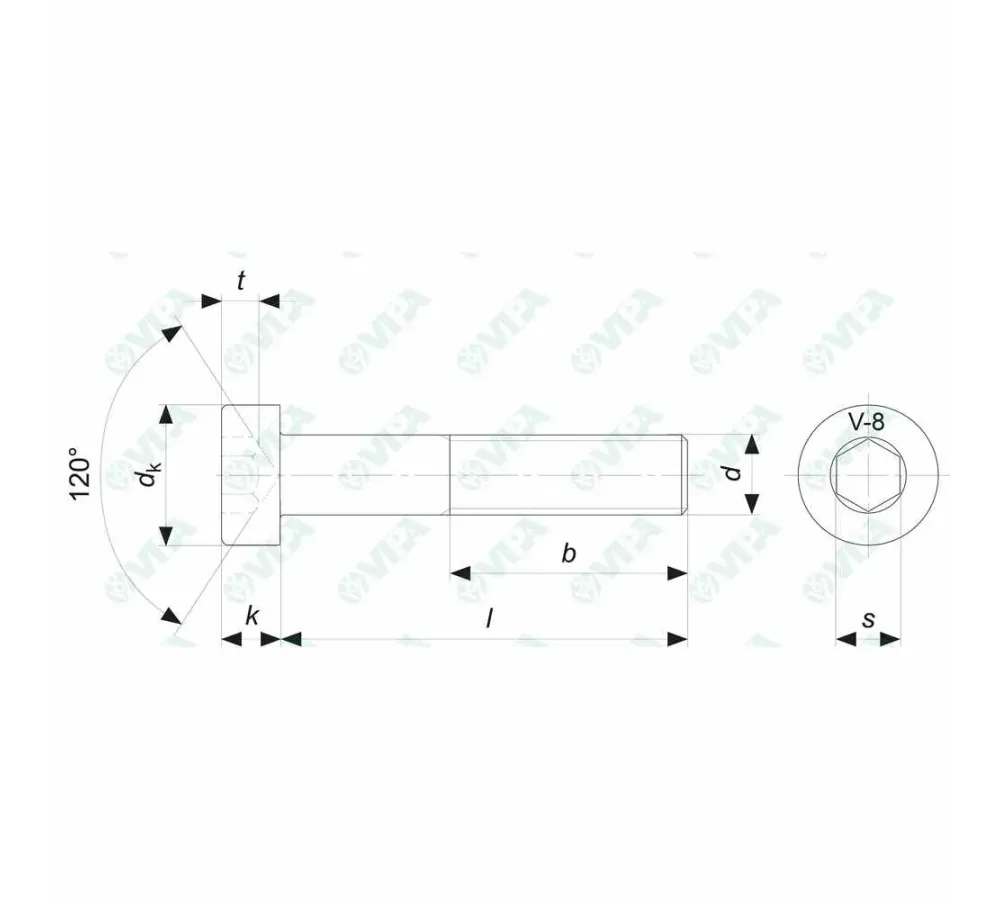 TORNILLO DIN 7984 8.8 M4X10