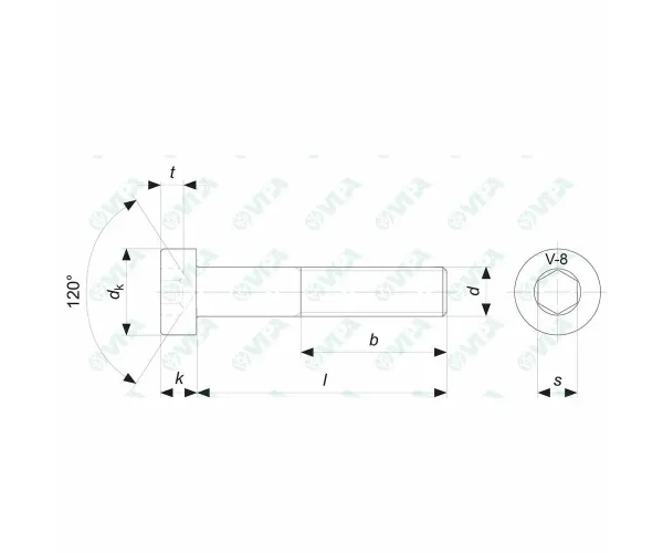 TORNILLO DIN 7984 8.8 M4X10