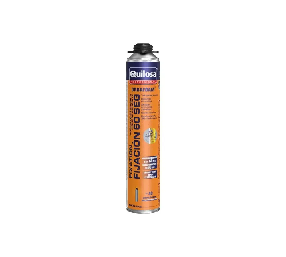 QUILOSA PROFESSIONAL ORBAFOAM FIJ 60 SEG. PISTOLA 0,75 L. AMARILLO ES-FR  10040750
