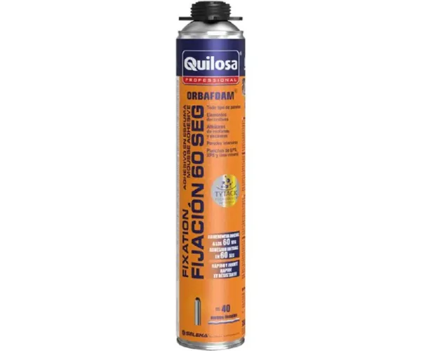 QUILOSA PROFESSIONAL ORBAFOAM FIJ 60 SEG. PISTOLA 0,75 L. AMARILLO ES-FR  10040750