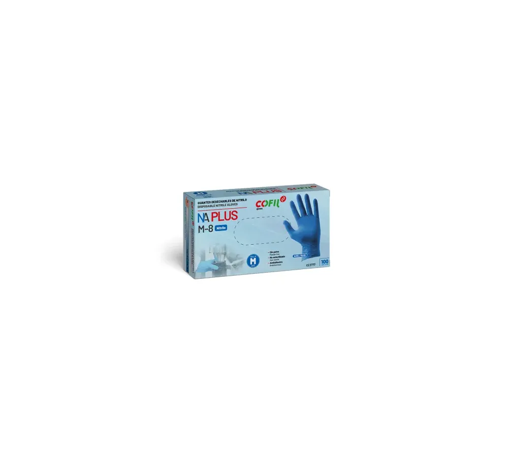 GUANTE NITRILO AZUL L 2