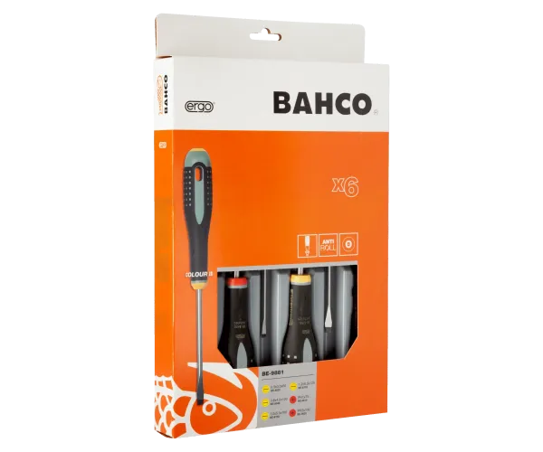 JUEGO 6 DESTORNILLADORES ERGO BAHCO BE-9881