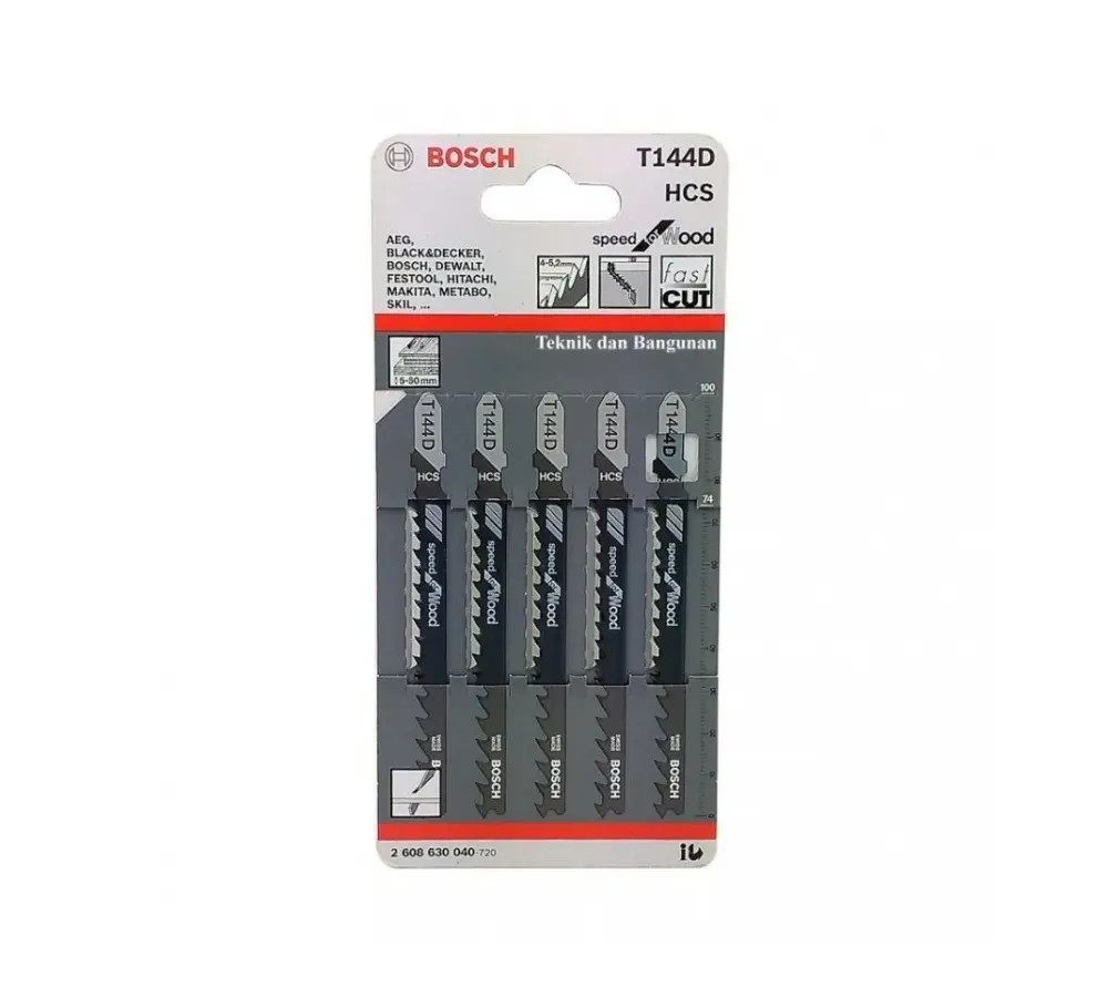 HOJA SIERRA CALADORA BOSCH T144D BLISTER 5 UDS