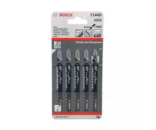 HOJA SIERRA CALADORA BOSCH T144D BLISTER 5 UDS