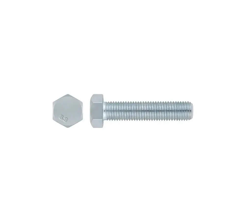 Din 933 8.8 Cincado Tornillo Hexágonal 12x030
