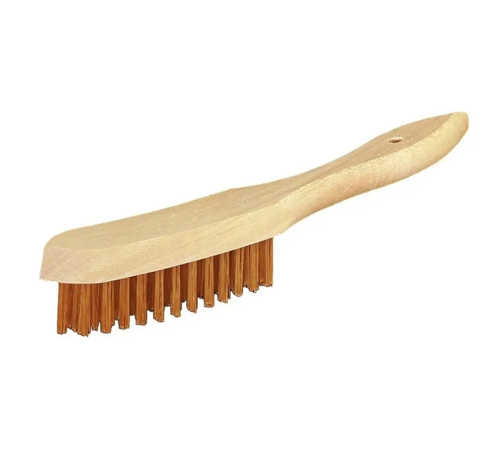 Cepillo manual soldador modelo MS Acero Púa Plana 0,90 x 0,50 T