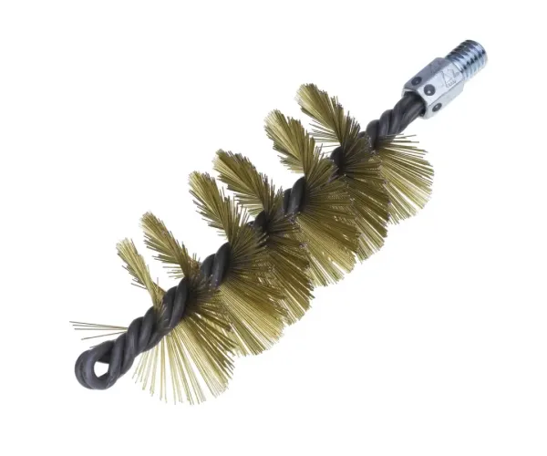 CEPILLO LIMPIA-TUBOS RIGIDOS ESPIRAL SIMPLE Ø 13 ACERO LATONADO W1/4"