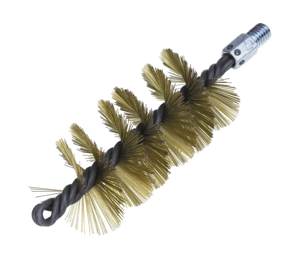 CEPILLO LIMPIA-TUBOS RIGIDOS ESPIRAL SIMPLE Ø 75 ACERO LATONADO W1/2"