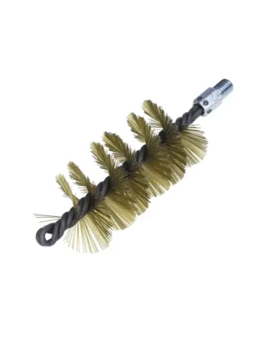 CEPILLO LIMPIA-TUBOS RIGIDOS ESPIRAL SIMPLE Ø 75 ACERO LATONADO W1/2"