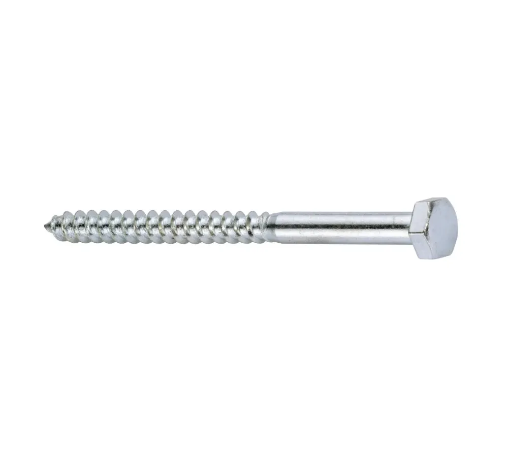 DIN 571 C.HEXAGONAL CINC. 100U 6,0X100MM