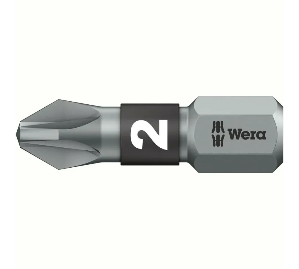 punta BiTorsion alta dureza 1/4" DIN3126C6,3 PZ2x25mm Wera