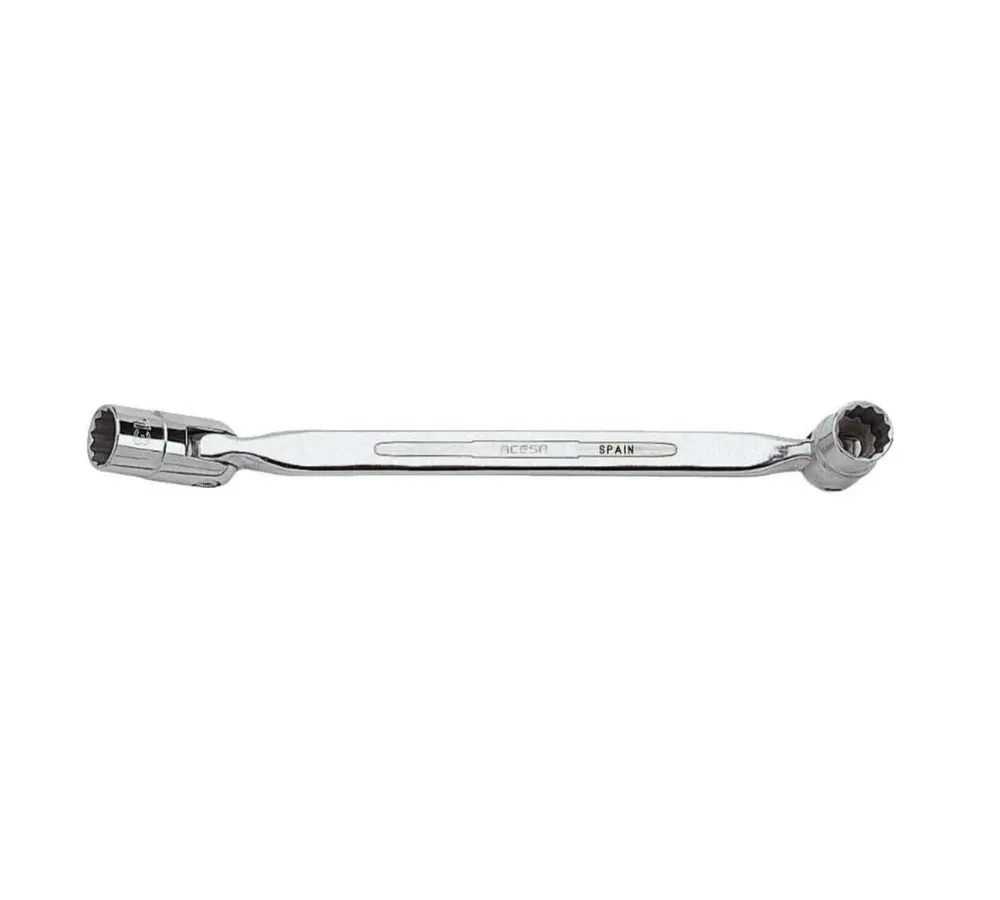 4040M - Llave de vaso articulada de dos bocas 8x9 mm