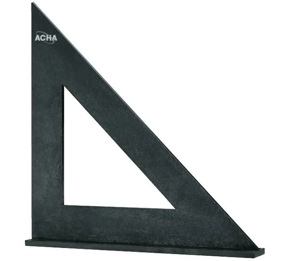 Cartabón vaciado con baño inox. 250 x 250mm