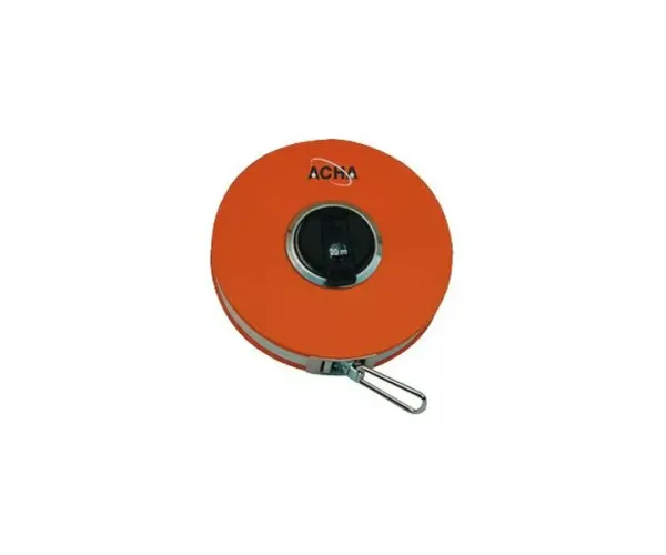 Cinta métrica de acero. Caja redonda metálica cerrada 10mx13mm
