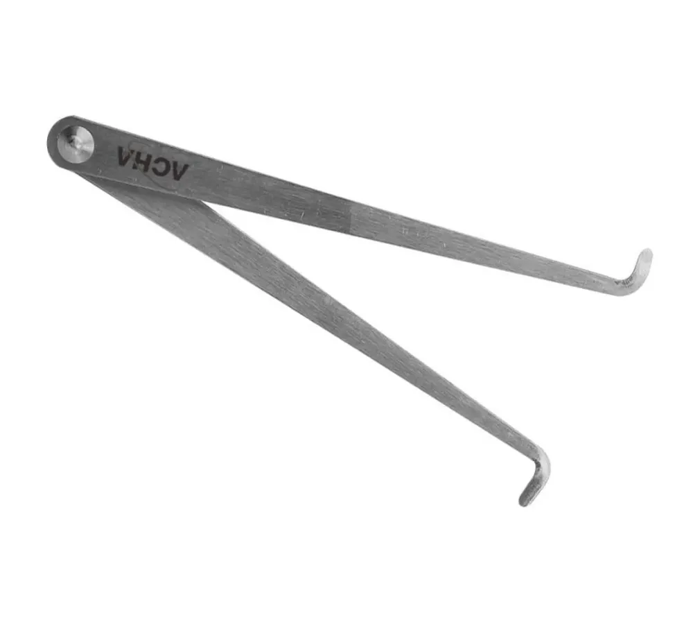 Compás plano zincado para interiores 200mm