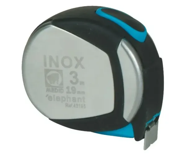FLEXÓMETRO INOX. CON ESTUCHE ACERO Y ELASTOLLAN 5MX25MM