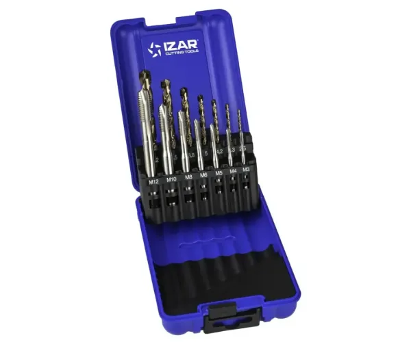 MACHO MAQUINA RECTO HSS Co DIN371 (M) GUN - 3100 - SET+BROCA HSSE
