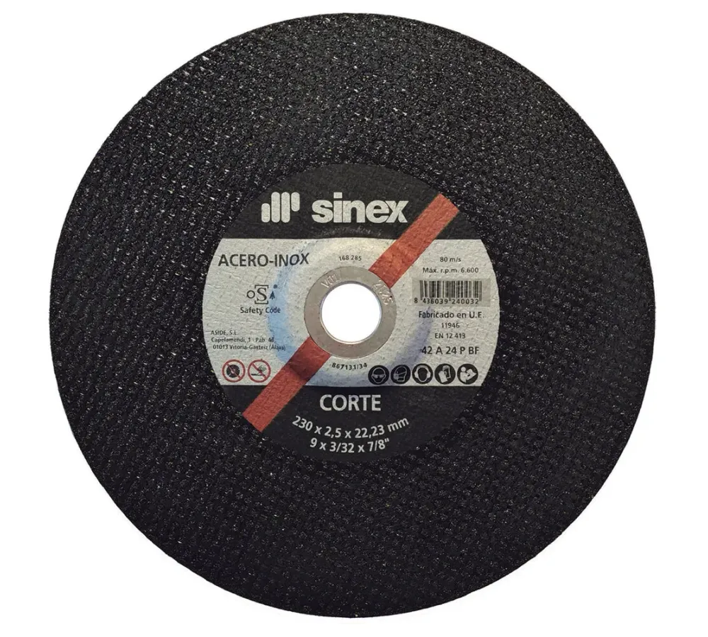Disco corte plano con anillo 115 x 1,0