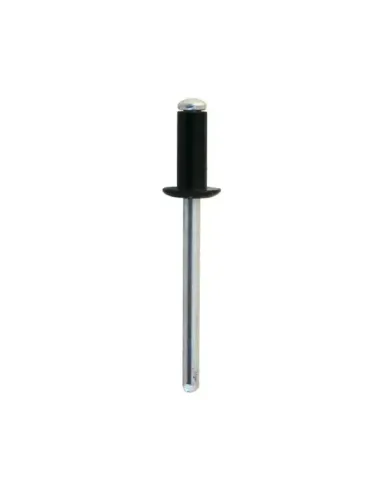 Remache Aluminio/Acero Cabeza Alomada Lacado Negro - 4,8 x 16