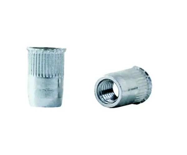 Tuerca Remachable Acero Cabeza Baja Ranurada Fondo Abierto M-8 Espesor de 0,50 a 3,00 mm. - 11,00 x 16,80