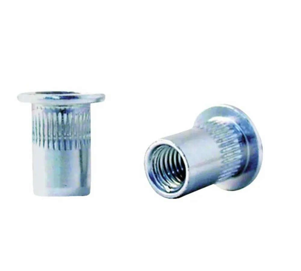Tuerca Remachable Acero Cabeza Ancha Ranurada Fondo Abierto M-8 Espesor de 0,50 a 3,00 mm. - 11,00 x 16,50