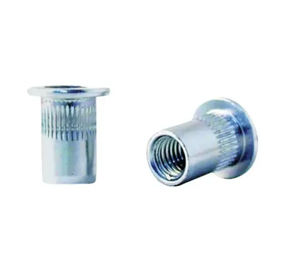 Tuerca Remachable Acero Cabeza Ancha Ranurada Fondo Abierto M-8 Espesor de 0,50 a 3,00 mm. - 11,00 x 16,50