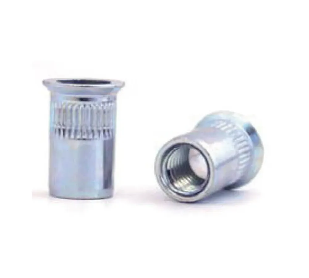 Tuerca Remachable Acero Cabeza Avellanada Ranurada Fondo Abierto M-10 Espesor de 1,50 a 4,50 mm. - 13,00 x 22,00