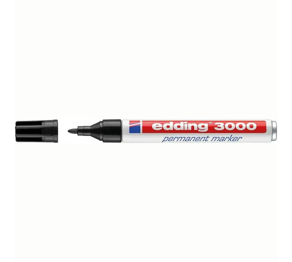 Rotulador permanente 3000 negro edding