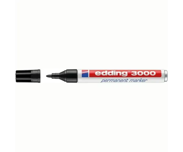 Rotulador permanente 3000 negro edding