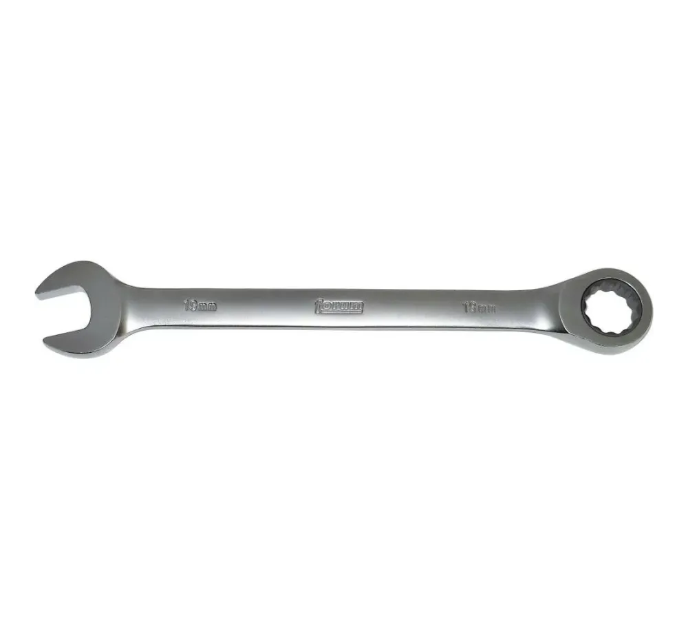 Llave boca con carraca 19 mm recto FORUM