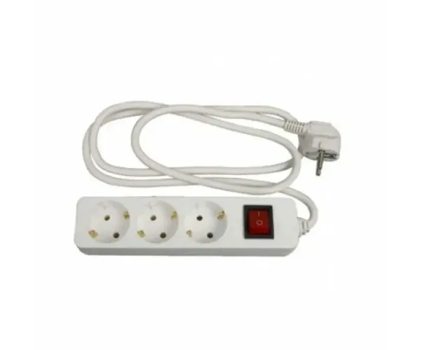 BASE MULTIPLE CON INTERRPUTOR H05VV-F 3G x 1,5 mm 6 BASES  1,4 m  BMF-27
