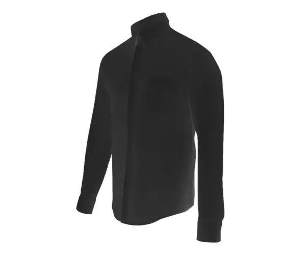 Camisa Hombre Stretch. Negro Talla S-3Xl