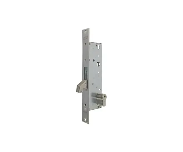 CERRADURA MONOPUNTO DE PALANCA BASCULANTE SIN PICAPORTE 2241 , CILINDRO TE5, ENTRADA DE 20MM, ACABADO ACERO INOXIDABLE