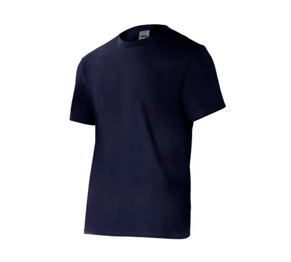 Camiseta Manga Corta. Azul Marino Talla S-3Xl