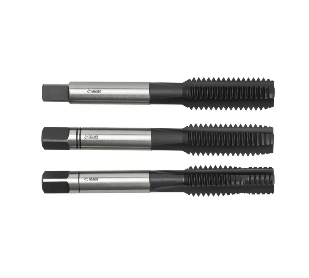 JUEGO 3-MACHOS MANO HSS Co DIN352/2181 (M/MF) INOX - 3036 - 18,00X2,50