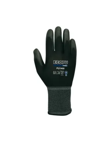 Guante nylon con palma recubierta de PU negro "Económico"
