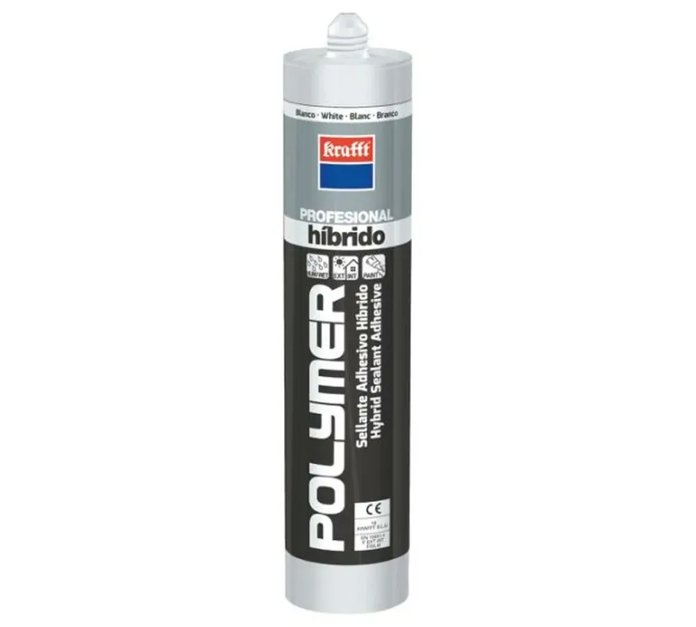 Sellador de polímero. POLYMER PRO POLYMER H75 Sellado y Pegado Blanco