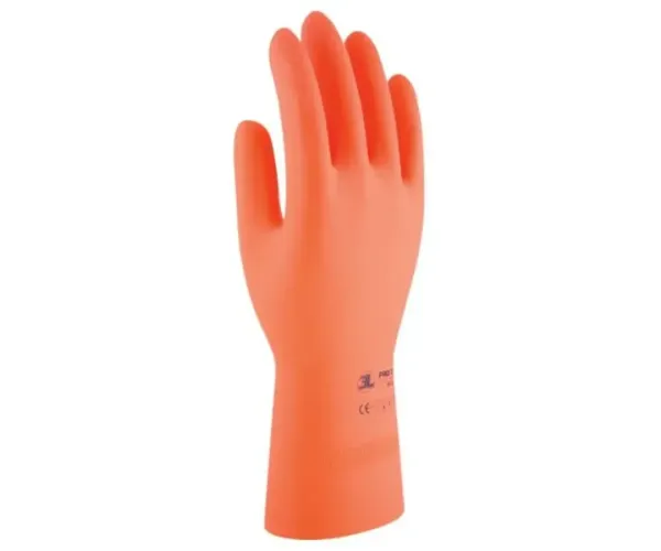 Guante 100% latex natural flocado