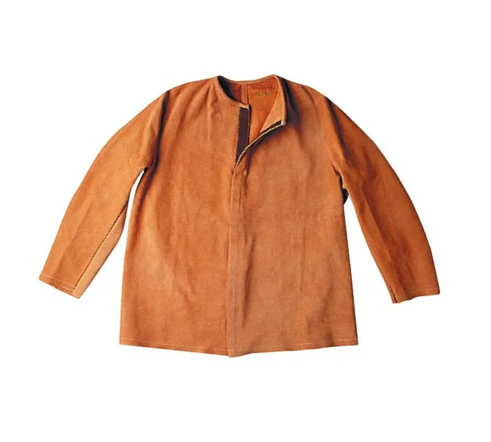 Chaqueta soldador serraje crupón extra, beige
