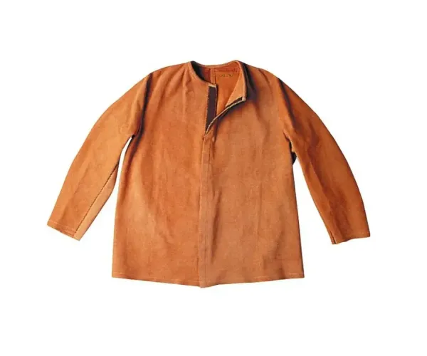 Chaqueta soldador serraje crupón extra, beige